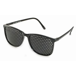 Rasterbrille 415-YSG, schwarzer Rahmen - ganzflchiger Raster